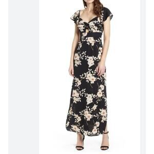Row A Floral Print Maxi Dress Size XS